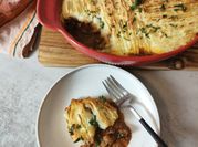 A picture of potatoes, mince