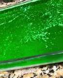 Gelatina Verde con su capa de philadelphia, nuez y piña!