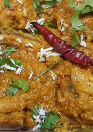 A picture of Kolhapuri Chicken.
