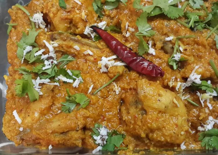Simple Way to Prepare Homemade Kolhapuri Chicken