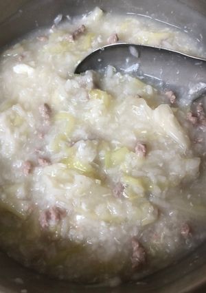 蔬菜瘦肉粥 的食譜成品照片
