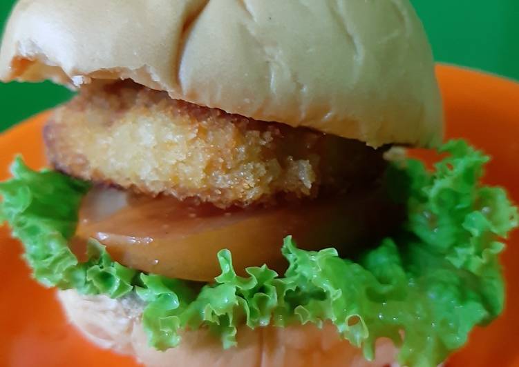 Bahan memasak Menu Anak: Krabby Patty Nugget Ayam Homemade, Anti Gagal