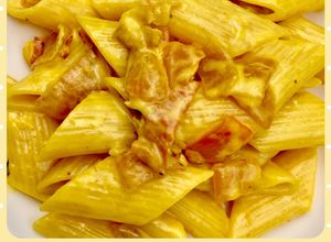 Foto di 233 • Pasta  golosa con zafferano, cipolle e speck (e suggerimento per non bruciare il soffritto!)
