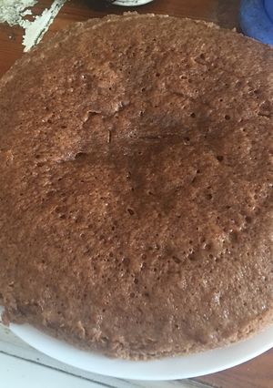 Una foto de Bizcocho de chocolate en microondas