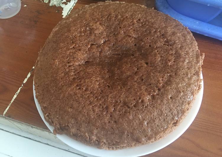 Bizcocho de chocolate en microondas