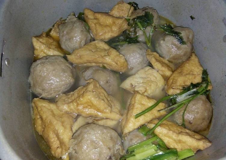 Baso urat simple dan enak