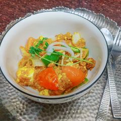 A picture of Restaurant style kadhi panner.