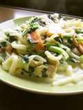 Creamy Yaki Udon with Lots of Vegetables