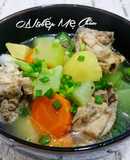 Canh xương hầm củ