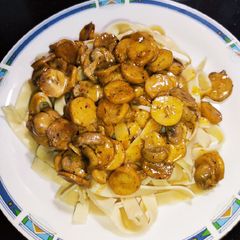 Sausage Fettuccine Pasta A picture of Sausage Fettuccine Pasta.