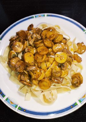 A picture of Sausage Fettuccine Pasta.