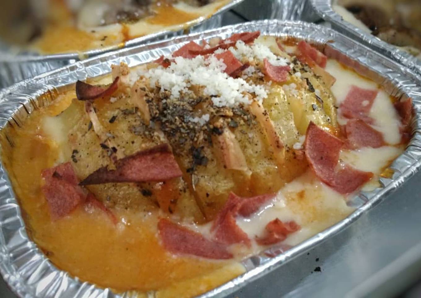 Bake Potato smoke beef n cheese