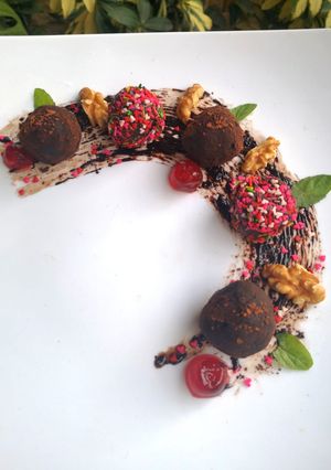 A picture of Chocolate truffles.