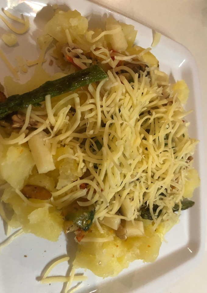 Una foto de Patatas y verdura asada