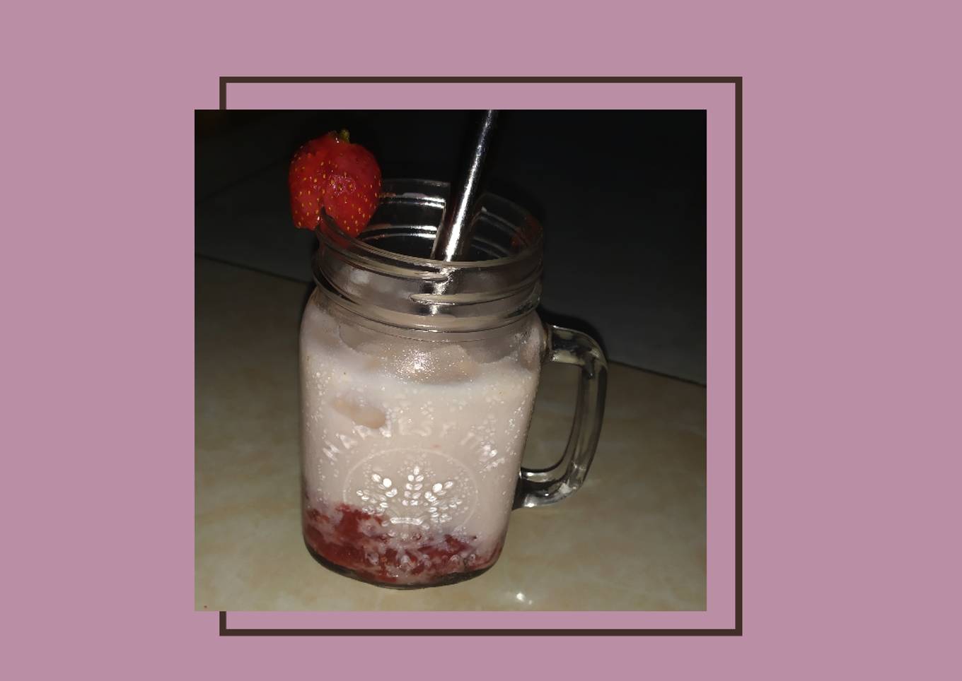 Korean strawberry milk