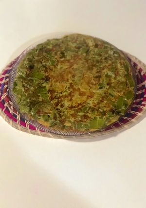 Una foto de Tortilla de pencas de acelga
