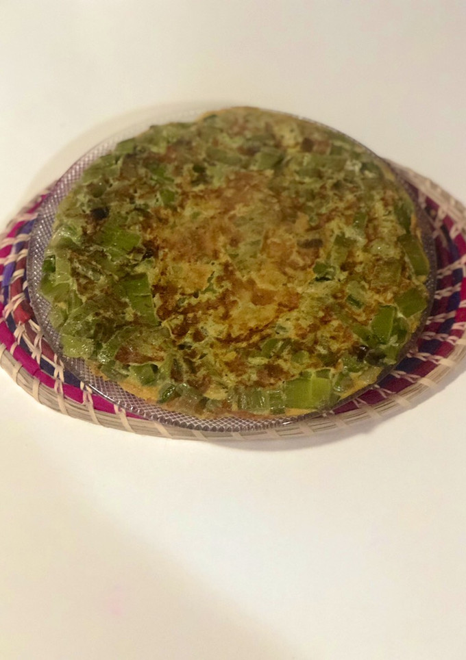 Una foto de Tortilla de pencas de acelga