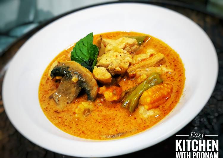 Easiest Way to Prepare Favorite Chicken Red Thai Curry