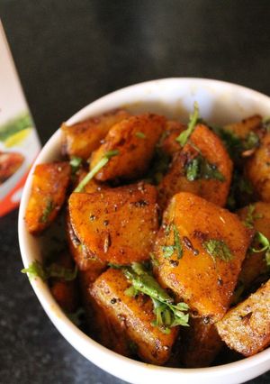 A picture of Achari Aloo.