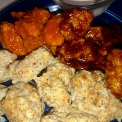 A picture of Homemade boneless wings.