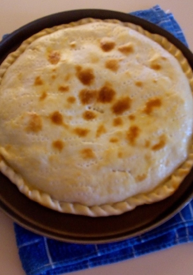 Una foto de Tarta de arroz con masa casera!!!😋😋