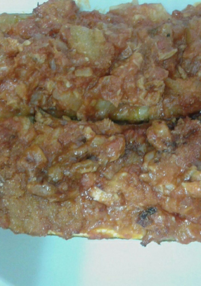 Una foto de Calabacines rellenos de atún 