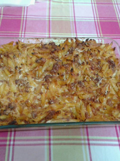 Una foto de Macarrones gratinados al horno