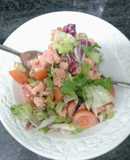 Ensalada de salmón y aguacate