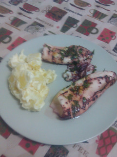 Una foto de Calamares al horno