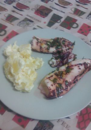 Una foto de Calamares al horno 