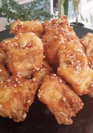 Foto resep Tahu krispi asem manis wijen
