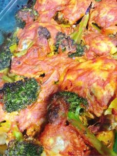 عکسی از دستور مرغ و سبزيجات