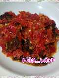 Sapi Masak Cabe Merah (cabe, asem, garam)