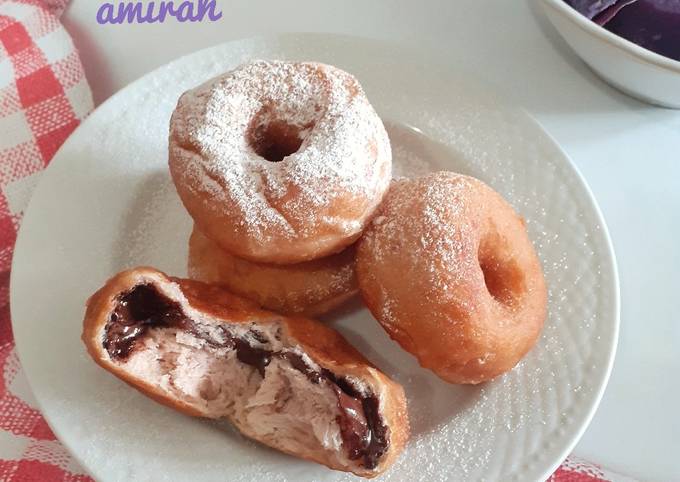 Tutorial Memasak Resep Donat ubi ungu