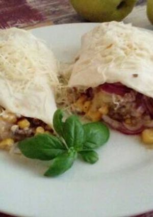Darált húsos tortilla recept fotója