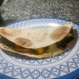 Quesadilla de espinaca liviana