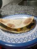 Quesadilla de espinaca liviana