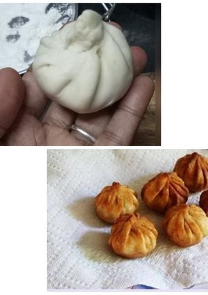 A picture of Wheat Fried Modak.