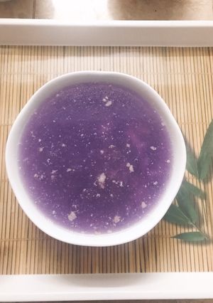 Hình của món Canh 3: Thịt băm khoai mỡ tím.