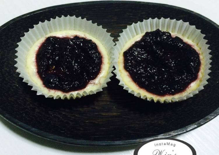 Langkah Mudah untuk Membuat Blueberry Cheese Cake (bake), Lezat