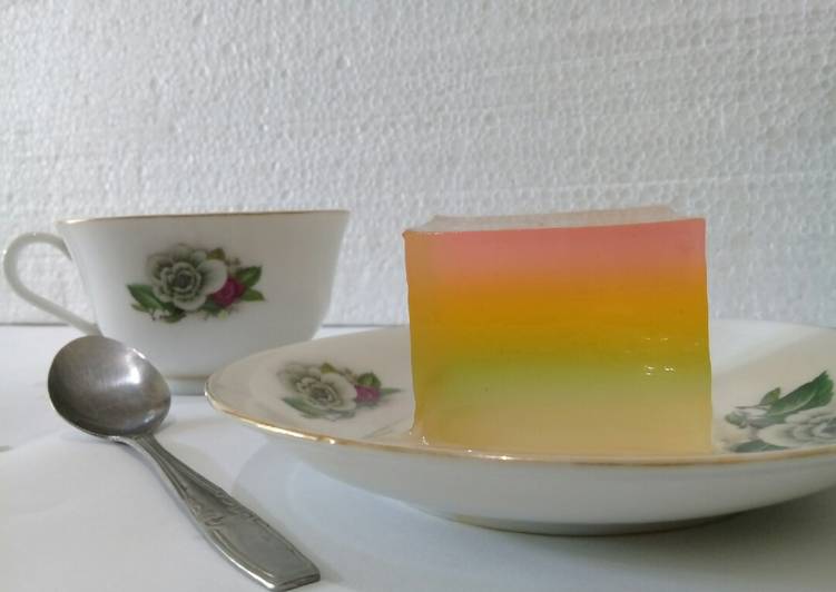 Resep Rainbow Jelly | Cara Bikin Rainbow Jelly Yang Enak Banget