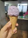 Helado casero de frutos rojos