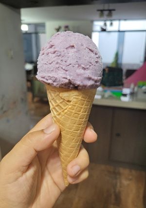 Una foto de Helado casero de frutos rojos