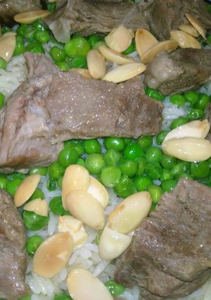 صورة لوصفة رز بالبازيلا على الطريقة الشامية 😋