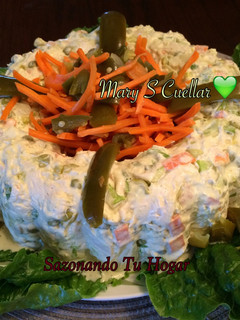 Una foto de Ensalada de pollo a mi estilo🐔🐔