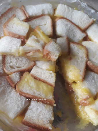 Anti Ribet, Buat #138.🍞Puding Roti Lapis Selai Durian KW (No blender/mixer&amp;oven) Istimewa