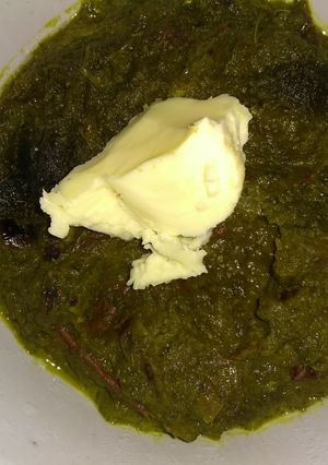 A picture of Sarson saag.