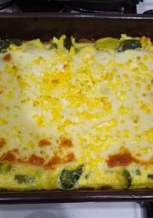 Una foto de Tarta de zapallitos con masa casera súper fácil!!
