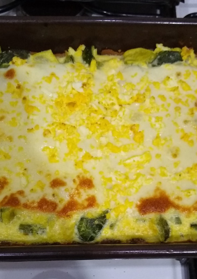 Una foto de Tarta de zapallitos con masa casera súper fácil!!