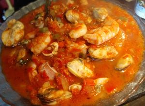 Una foto de Cazuela de mariscos